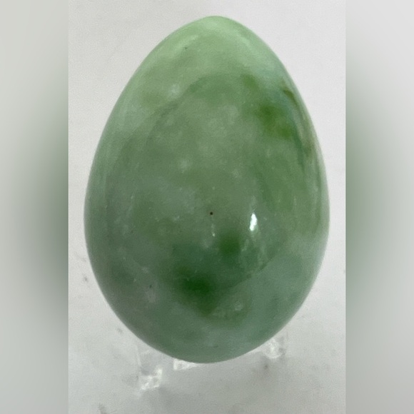 Polished Alabaster Stone 2.5" Pastel Purple Green Yellow Orange Tan Eggs - Picture 6 of 13
